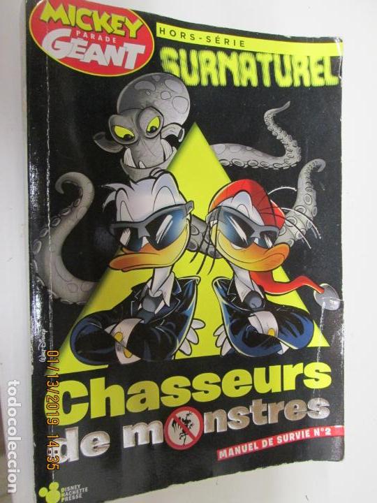 C&oacute;mics: MICKEY PARADE GEANT - CHASSEURS DE MONSTRES - MANUEL DE SURVIE N&ordm; 2 - EN FRANC&Eacute;S. - Foto 1