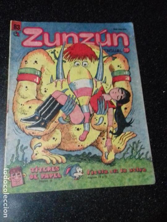 Comics: CUBA. ZUNZ&Uacute;N. N&ordm;83. NOVIEMBRE. 1988.
