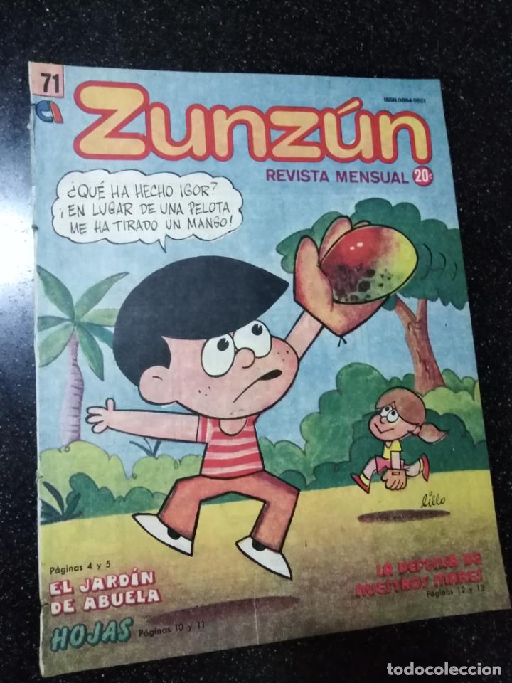 Comics : CUBA. ZUNZ&Uacute;N. N&ordm; 71. SEPTIEMBRE, 1987.