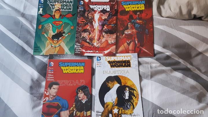 C&oacute;mics: SUPERMAN / WONDER WOMAN (OBRA COMPLETA 5 TOMOS) - ECC - Foto 1