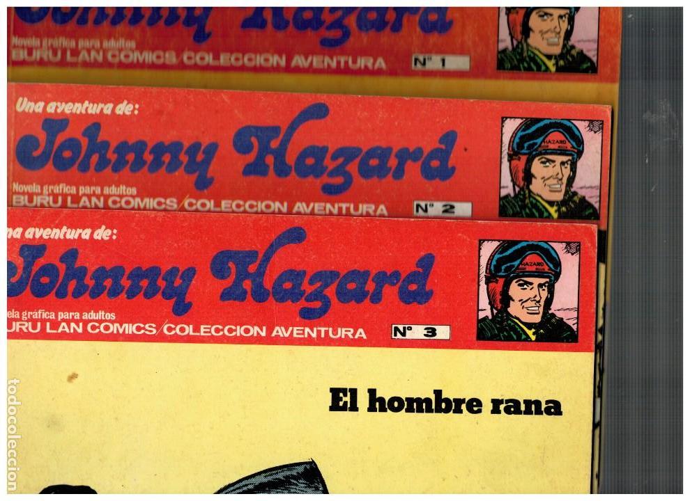C&oacute;mics: JOHNNY HAZARD -TOMOS 1,2 Y 3- BURU LAN,1973. BUENOS. - Foto 1