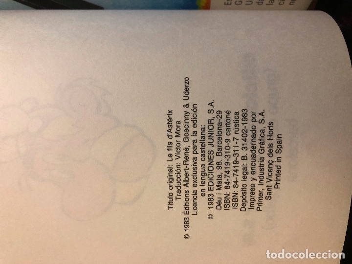C&oacute;mics: ASTERIX - EL HIJO DE ASTERIX - JUNIOR 1983 - Foto 2