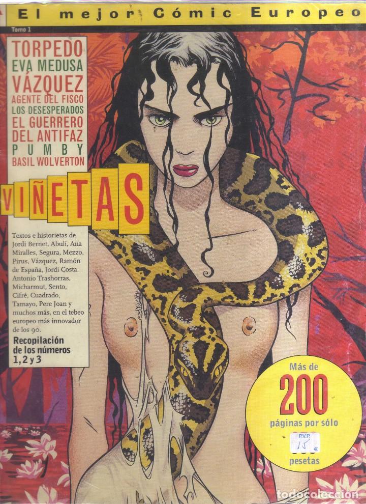 Comics: VI&Ntilde;ETAS EL MEJOR COMIC EUROPEO MAS DE 200 PAGINAS TOMO 1 RECOPILACION ESPECIAL 1,2,3