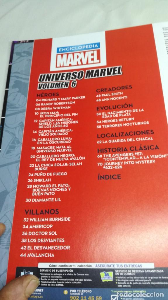 C&oacute;mics: ENCICLOPEDIA MARVEL	 / 	ALTAYA	 / 	UNIVERSO MARVEL	 / 	VOL 	 / 	6 - Foto 5