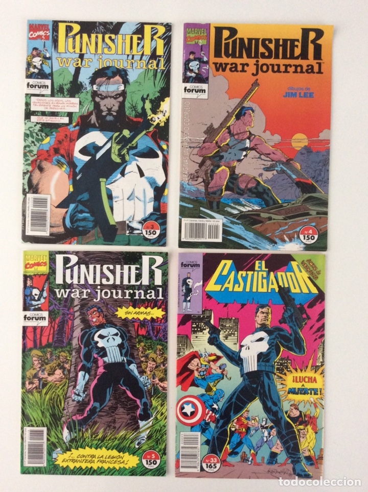 C&oacute;mics: LOTE 4 C&Oacute;MICS EL CASTIGADOR/ PUNISHER WAR JOURNAL. VARIOS FORUM - Foto 1