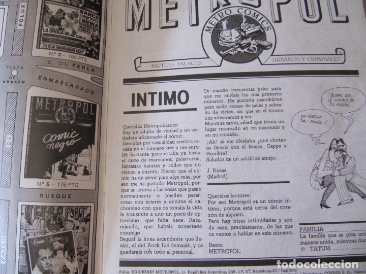C&oacute;mics: Metropol n&ordm; 8. Ediciones Metropol - Foto 5