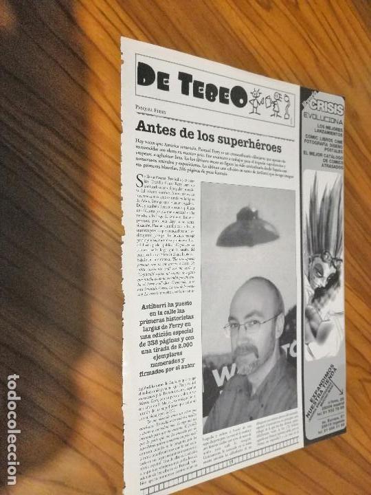 Comics: PASQUAL FERRY. ENTREVISTA DE DOS P&Aacute;GINAS EXTRAIDA DE UNA REVISTA. NO CONOZCO FECHA. BUEN ESTADO