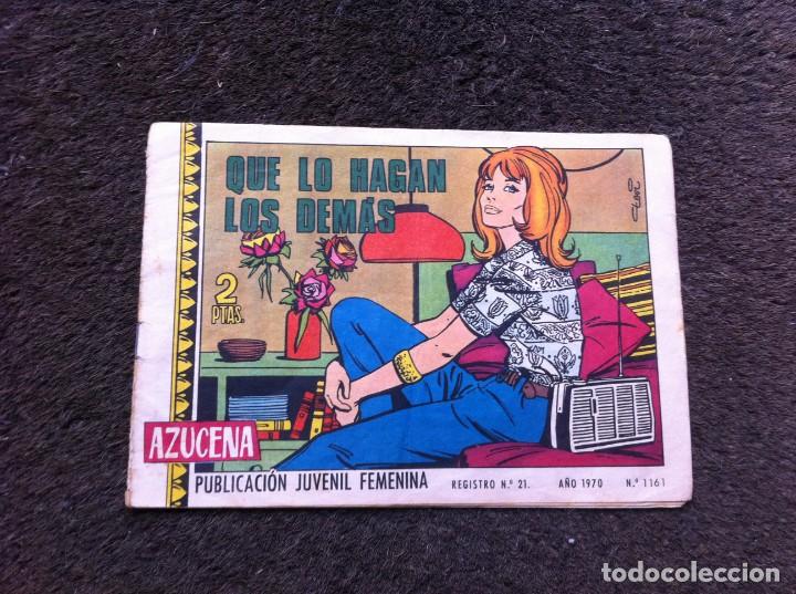 C&oacute;mics: C&Oacute;MIC (AZUCENA) QUE LO HAGAN LOS DEM&Aacute;S. 1970. N&ordm; 1161 - Foto 1
