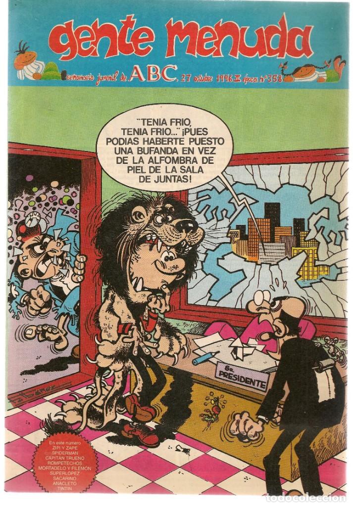 Fumetti: GENTE MENUDA. N&ordm; 358. 27 OCTUBRE 1996. (ST/A2)