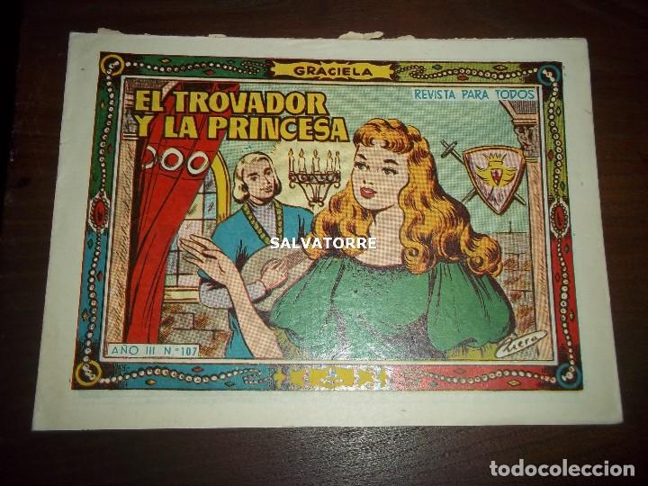C&oacute;mics: GRACIELA. EL TROBADOR Y LA PRINCESA.107.TORAY. - Foto 1