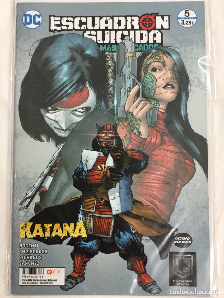 C&oacute;mics: Escuadr&oacute;n suicida: Los m&aacute;s buscados: Katana 5 (grapa) - ECC - Foto 1