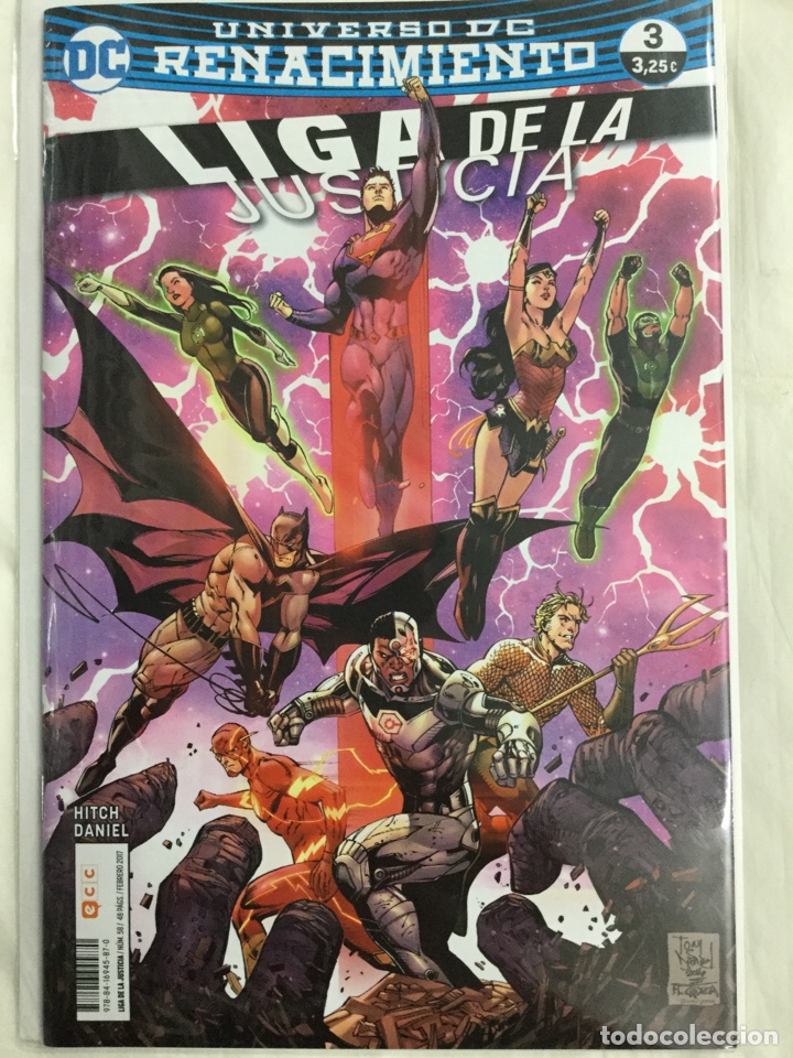C&oacute;mics: Liga de la Justicia 58 / 3 (renacimiento) (grapa) - Hitch, Daniel - ECC - Foto 1