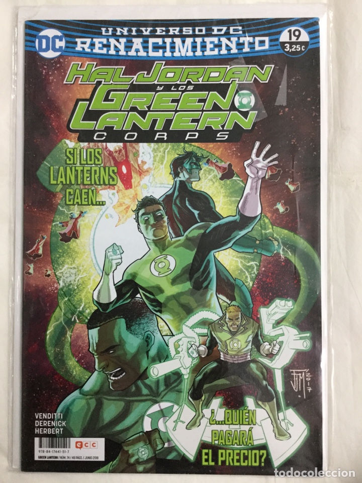 C&oacute;mics: Green Lantern 74 / 19 Renacimiento (grapa) - Venditti, Derenick, Herbert - ECC - Foto 1