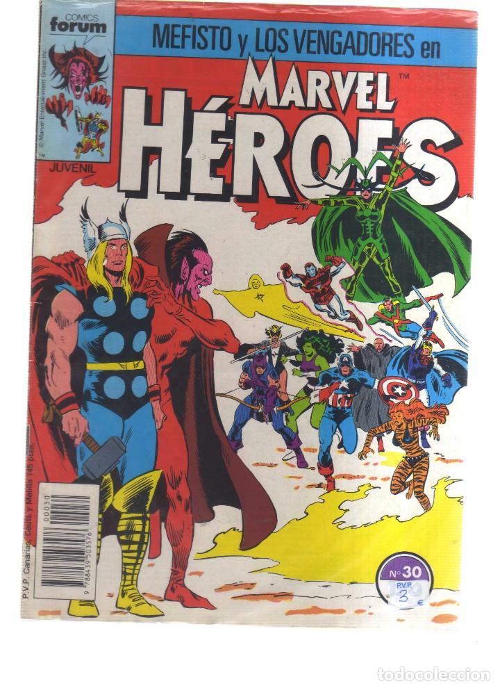 C&oacute;mics: HEROES MARVEL MEFISTO Y LOS VENGADORES N,30 - Foto 1