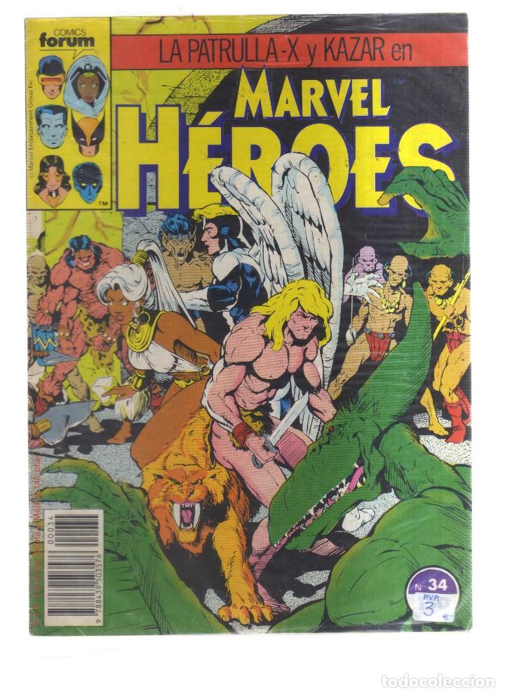 Comics : HEROES MARVEL  LA PATRULLA-X Y KAZAR N,34