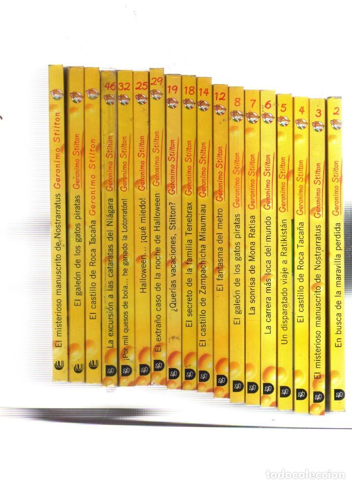 C&oacute;mics: GERONIMO STILTON LOTE DE 14 LIBROS CAMALEON DESTINO - Foto 2