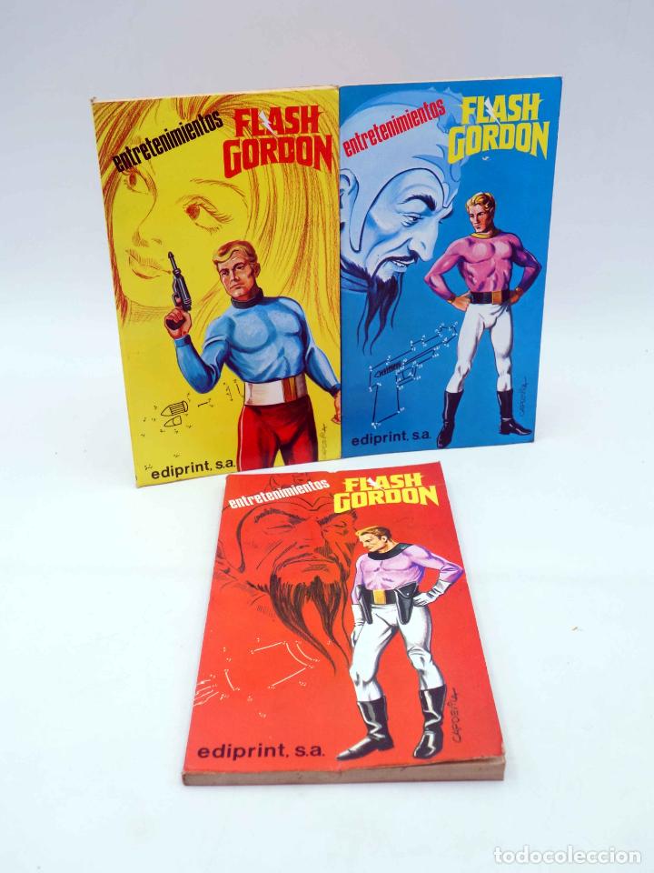 C&oacute;mics: FLASH GORDON ENTRETENIMIENTOS 1 2 3. COMPLETA (Capdevila / Alex Raymond) Ediprint, 1981. OFRT - Foto 1