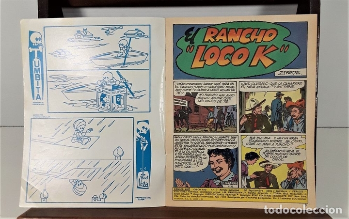 C&oacute;mics: CISCO KID.  10 EJEMPLARES. EDICIONES VERTICE.  BARCELONA.  1980. - Foto 8
