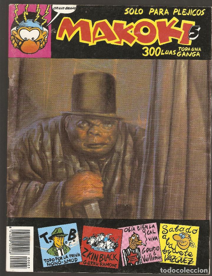 C&oacute;mics: MAKOKI - N&ordm; 5 - S&Oacute;LO PARA PL&Eacute;JICOS - EDICIONES MAKOKI S.A -1990 - - Foto 1