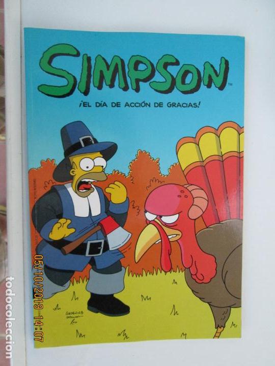 C&oacute;mics: SIMPSON ,! EL DIA DE ACCION DE GRACIAS!  Matt Groening. Comic Bongo. - Foto 1