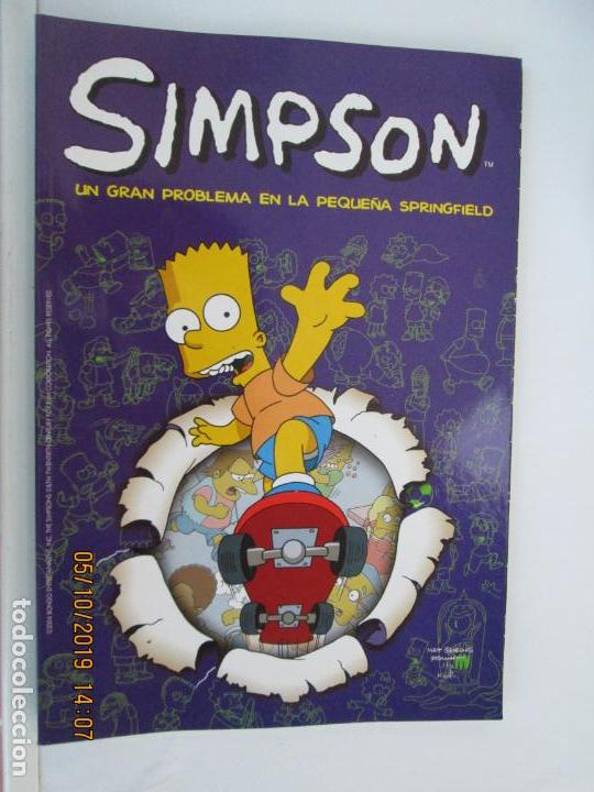 C&oacute;mics: SIMPSON , UN GRAN PROBLEMA EN LA PEQUE&Ntilde;A SPRINGFIELD   Matt Groening. Comic Bongo. - Foto 1