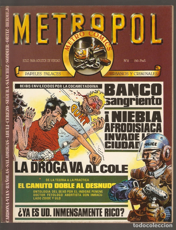C&oacute;mics: METROPOL - N&ordm; 2 - CONTIENE EL POSTER - EDICIONES METROPOL - 1983 - - Foto 1