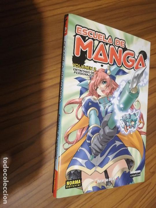 C&oacute;mics: ESCUELA DE MANGA 2. ENTINTADO DE PERSONAJES. NORMA BUEN ESTADO caj. 104