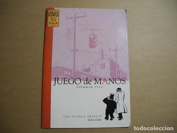 C&oacute;mics: Juegos de manos. Volumen tres. Brut comix. Ed. la c&uacute;pula - Foto 1