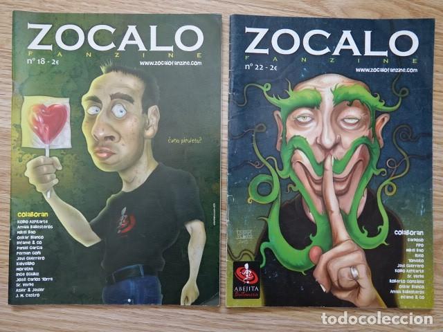 Comics: Lote 2 ZOCALO fanzine n&ordm; 18 y 22 a&ntilde;o 1995