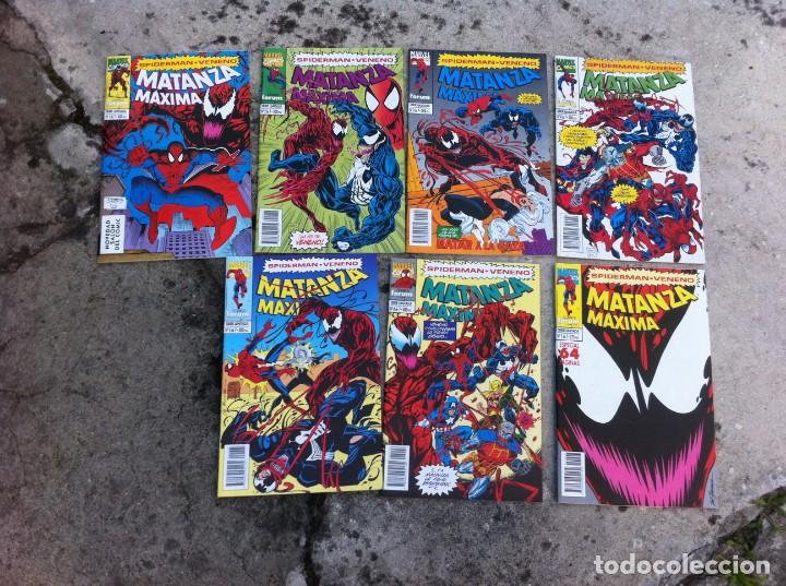 C&oacute;mics: C&Oacute;MIC. SPIDERMAN VENENO. MATANZA M&Aacute;XIMA (7 C&Oacute;MIC) 7 DE 7. BUENA CONSERVACI&Oacute;N. MARVEL FORUM - Foto 1