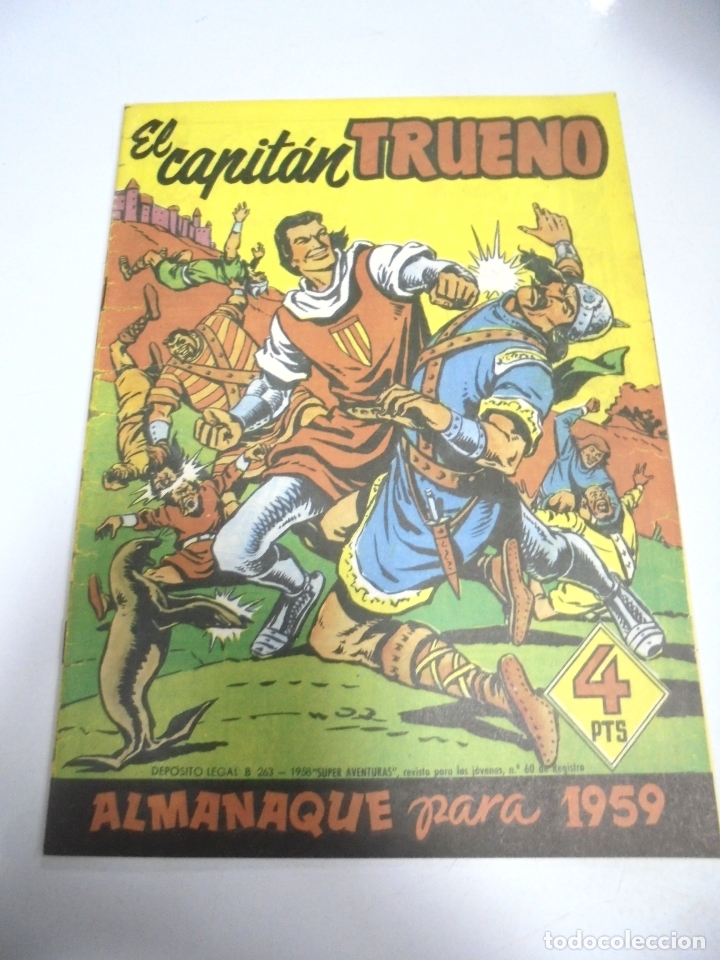 C&oacute;mics: TEBEO. EL CAPITAN TRUENO. ALMANAQUE PARA 1959. FACSIMIL - Foto 1