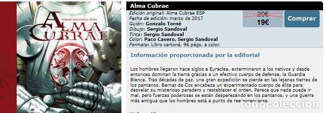 C&oacute;mics: ALMA CUBRAE - evolution COMICS - NUEVO - Foto 2