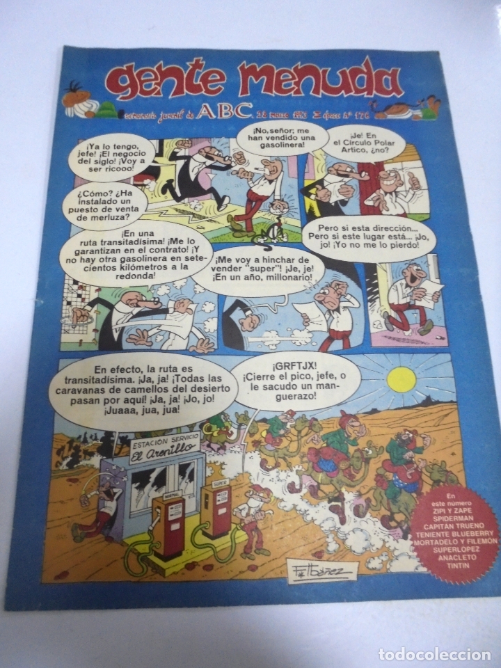 Comics: GENTE MENUDA. SEMANARIO JUVENIL DE ABC. 28 MARZO 1993