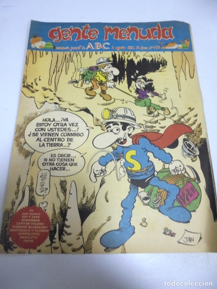 Comics: GENTE MENUDA. SEMANARIO JUVENIL DE ABC. 8 AGOSTO 1993