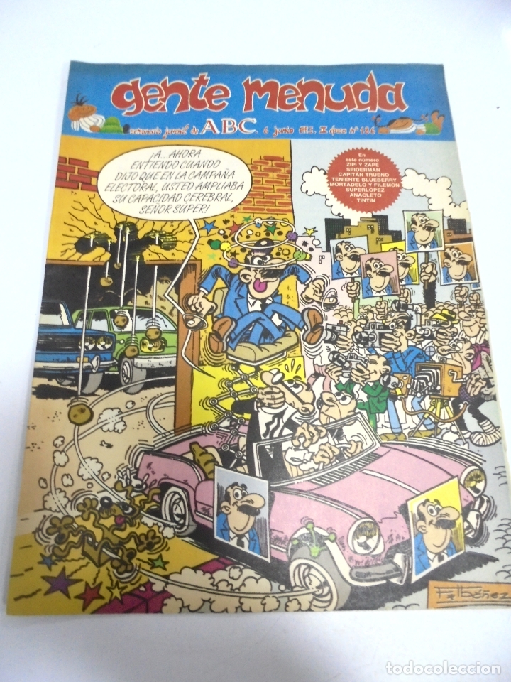 Comics: GENTE MENUDA. SEMANARIO JUVENIL DE ABC. 6 JUNIO 1993