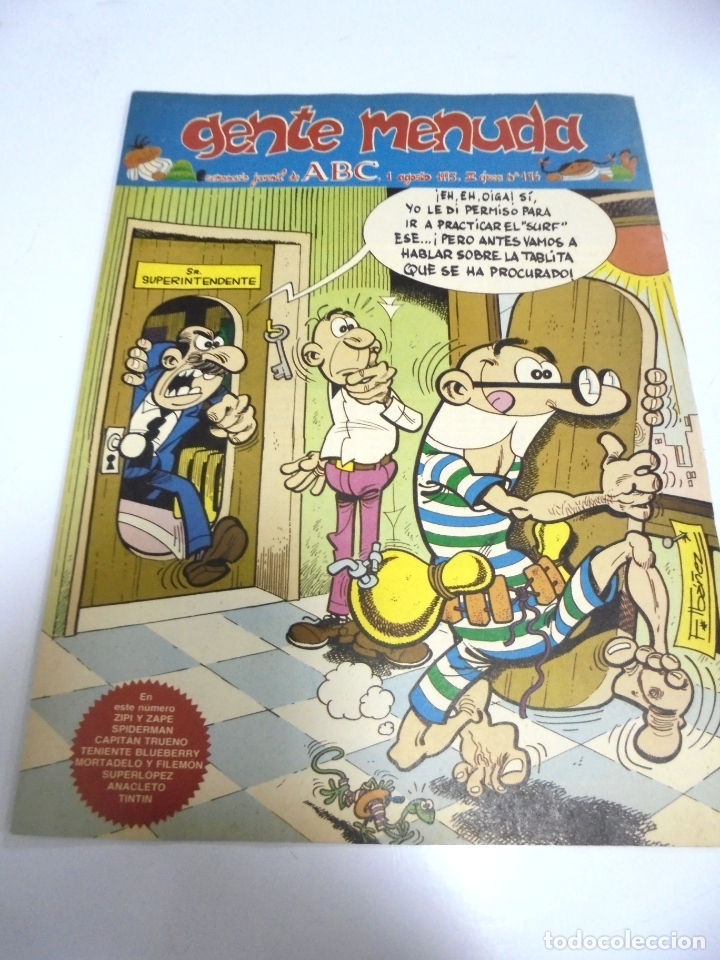 Comics: GENTE MENUDA. SEMANARIO JUVENIL DE ABC. 1 AGOSTO 1993