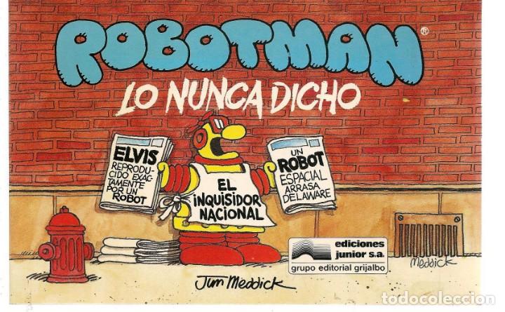 C&oacute;mics: ROBOTMAN. LO NUNCA DICHO. N&ordm; 2. EDICIONES JUNIOR. (P/C50) - Foto 1