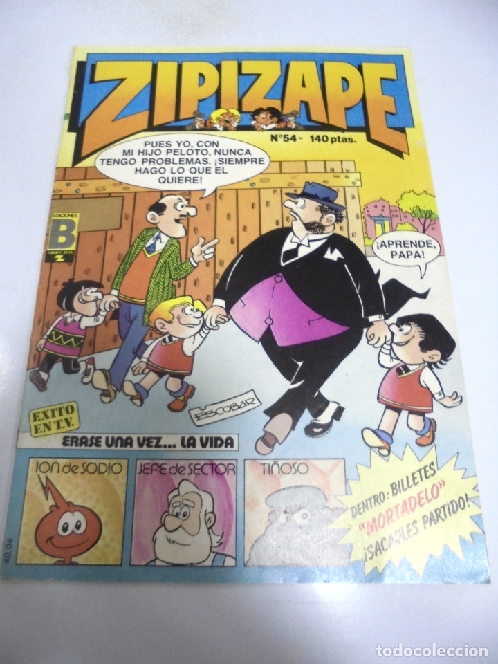 C&oacute;mics: TEBEO. ZIPI ZAPE. N&ordm; 54. MARZO 1988. EDICIONES B - Foto 1