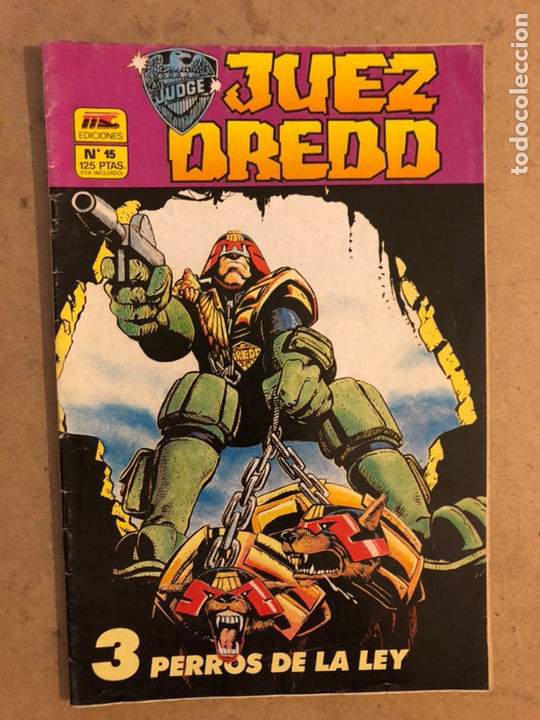 C&oacute;mics: JUEZ DREDD N&deg;15 (MC EDICIONES 1988). 3 PERROS DE LA LEY. - Foto 1