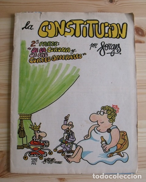 C&oacute;mics: Tebeo Comic La Constituci&oacute;n Espa&ntilde;ola por Forges Parte 2 - 1978 - Foto 1
