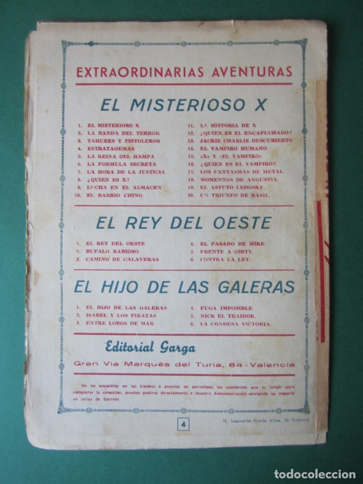 C&oacute;mics: REY DEL OESTE, EL (1950, GARGA) 4 &middot; 10-X-1950 &middot; EL PASADO DE MIKE - Foto 2