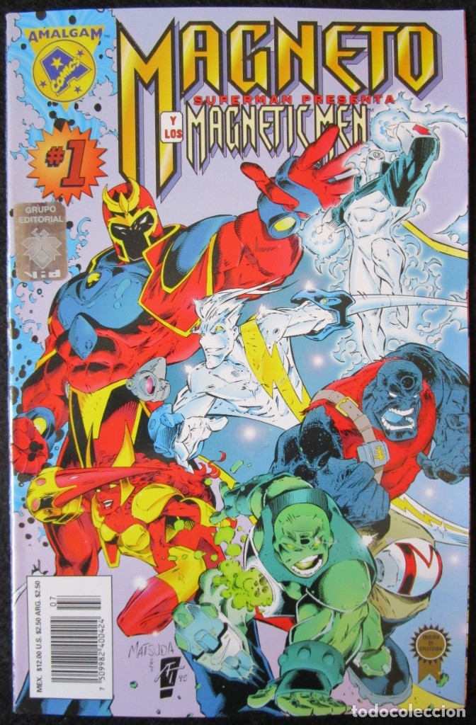 C&oacute;mics: MAGNETO N&ordm; 1 - SUPERMAN PRESENTA MAGNETIC MEN - AMALGAM 1997 - Foto 1