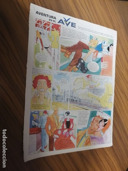 C&oacute;mics: AVENTURA EN EL AVE. DOS P&Aacute;GINAS. AUTOCONCLUSIVA. SIN FIRMA. EXTRAIDA DE REVISTA. BUEN ESTADO