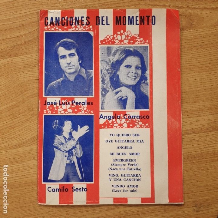 C&oacute;mics: CANCIONES DEL MOMENTO PERALES CARRASCO CAMILO SESTO - Foto 1