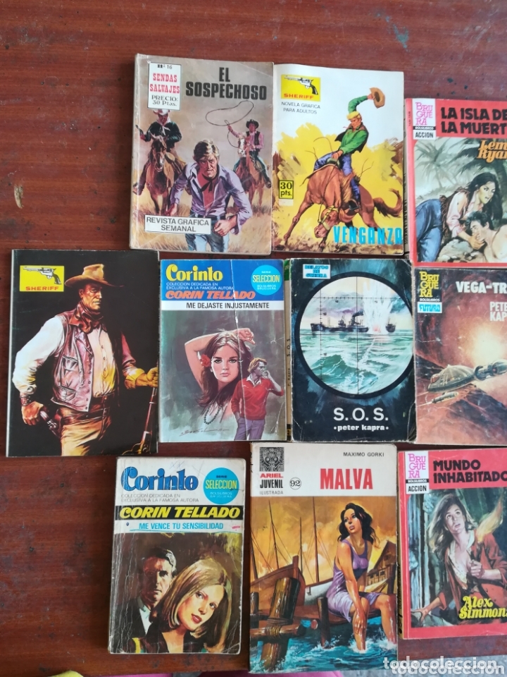 C&oacute;mics: Lote 16 novelas antiguas variadas - Foto 2