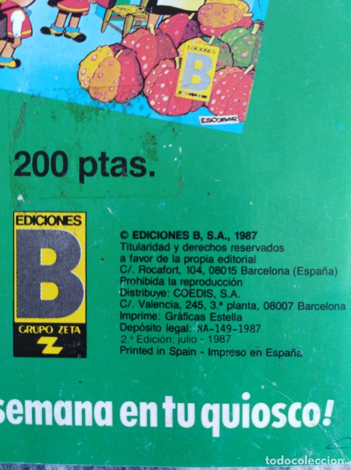 C&oacute;mics: Comic - Mortadelo y Filem&oacute;n 1987 - Foto 2