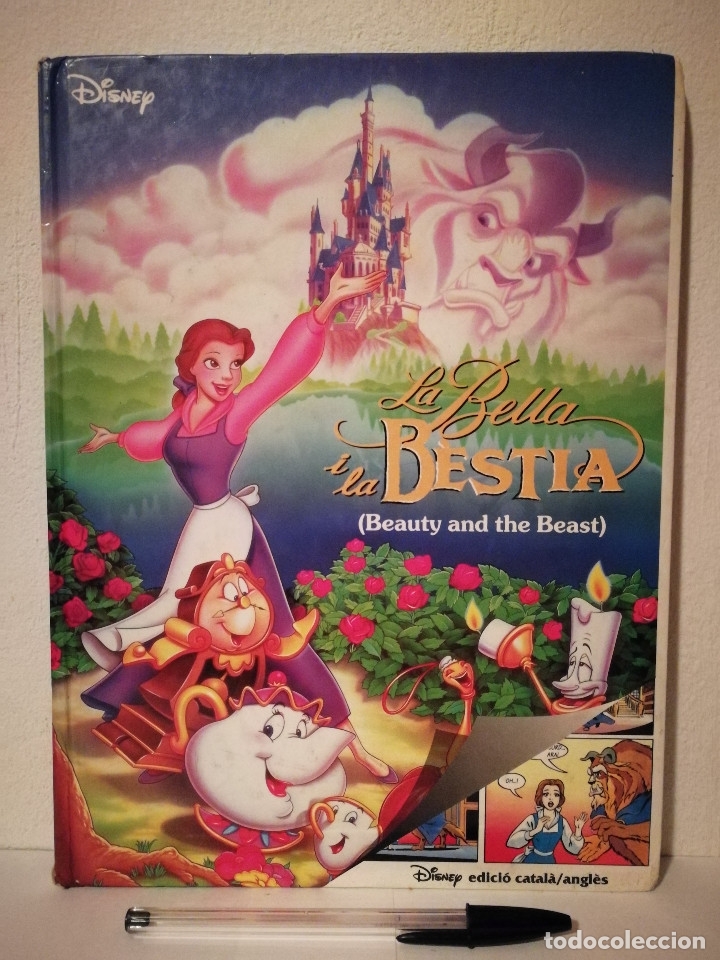 C&oacute;mics: LIBRO - LA BELLA Y LA BESTIA - WALT DISNEY - EN CATALAN Y INGLES - Foto 1