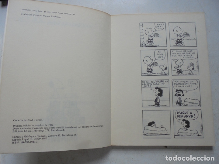 C&oacute;mics: Libro M&eacute;s val ser amic del gossos, Charlie Brown - Foto 3