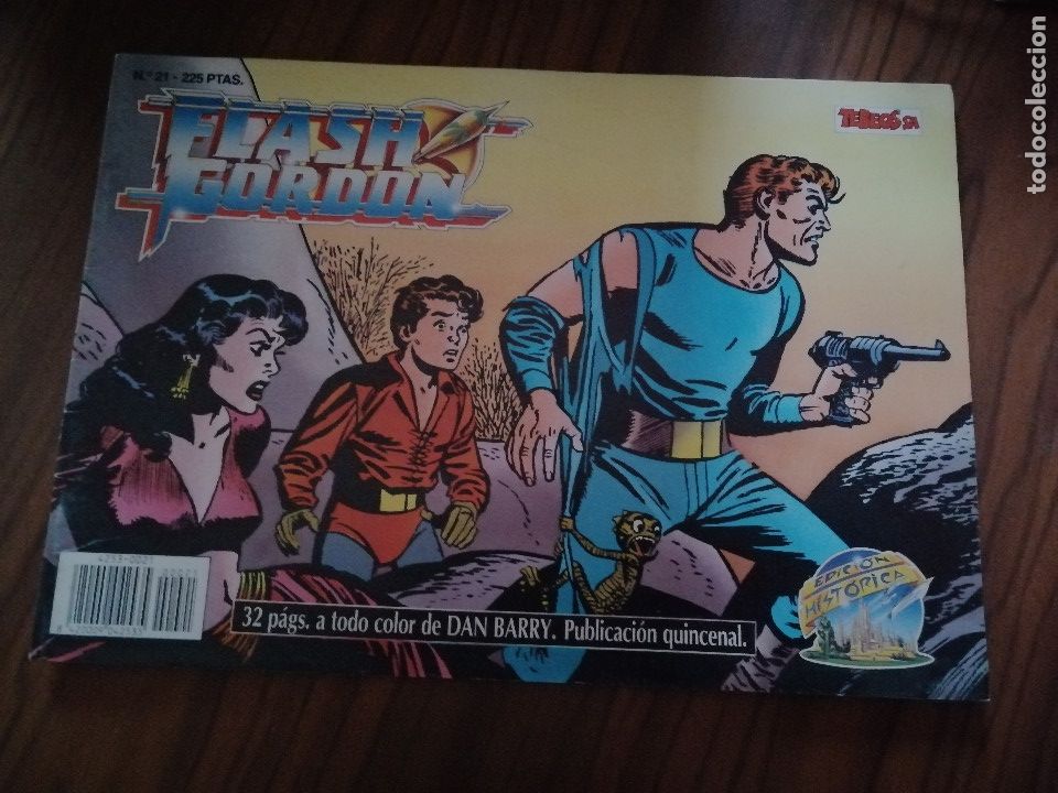 C&oacute;mics: FLASH GORDON. 21. EDICIONES B. EDICI&Oacute;N HIST&Oacute;RICA. GRAPA. BUEN ESTADO - Foto 1