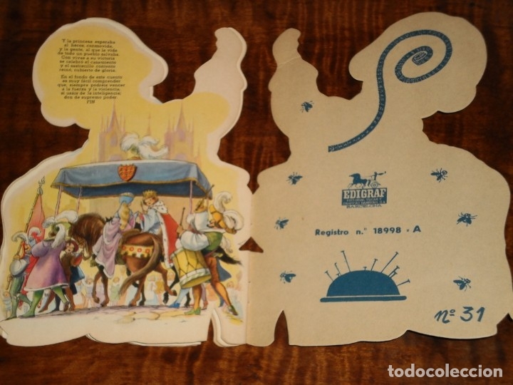 C&oacute;mics: CUENTO TROQUELADO EL SASTRECILLO VALIENTE - EDIGRAF 1981 -  DIBUJOS FERRANDIZ -  ORIGINAL - Foto 6